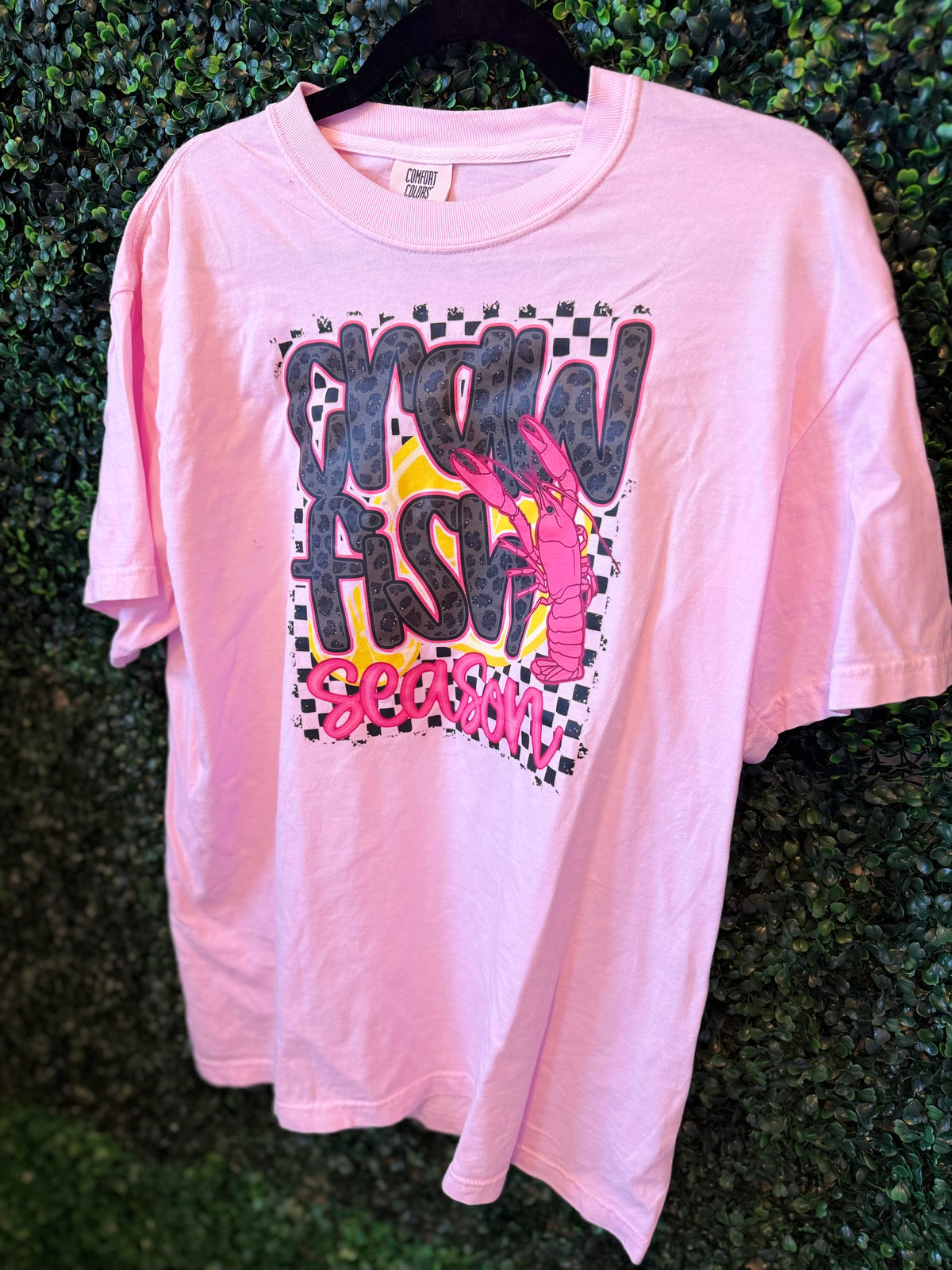 Comfort Colors PINK Crawfish Season T-shirt