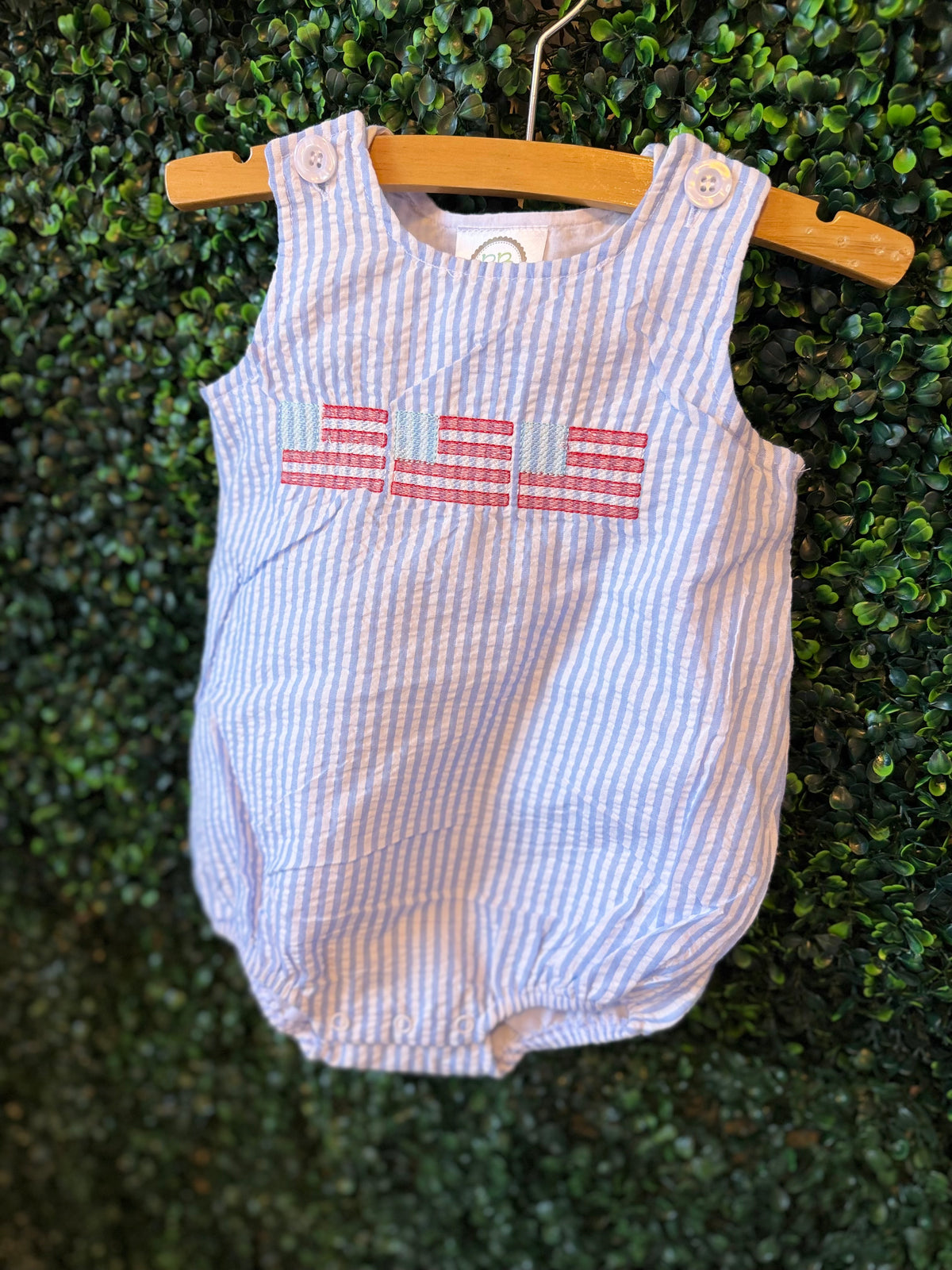 American Flag Embroidered Bubble