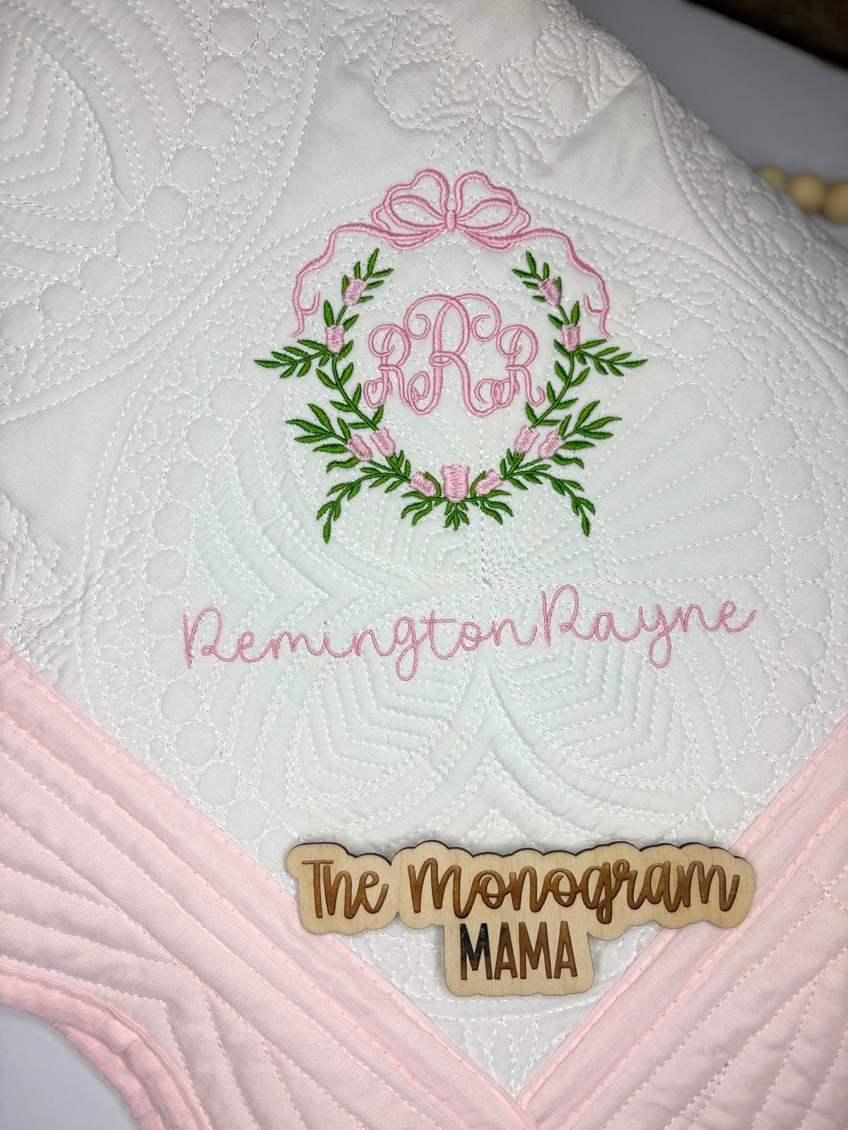 Baby Girl Heirloom Blanket PINK