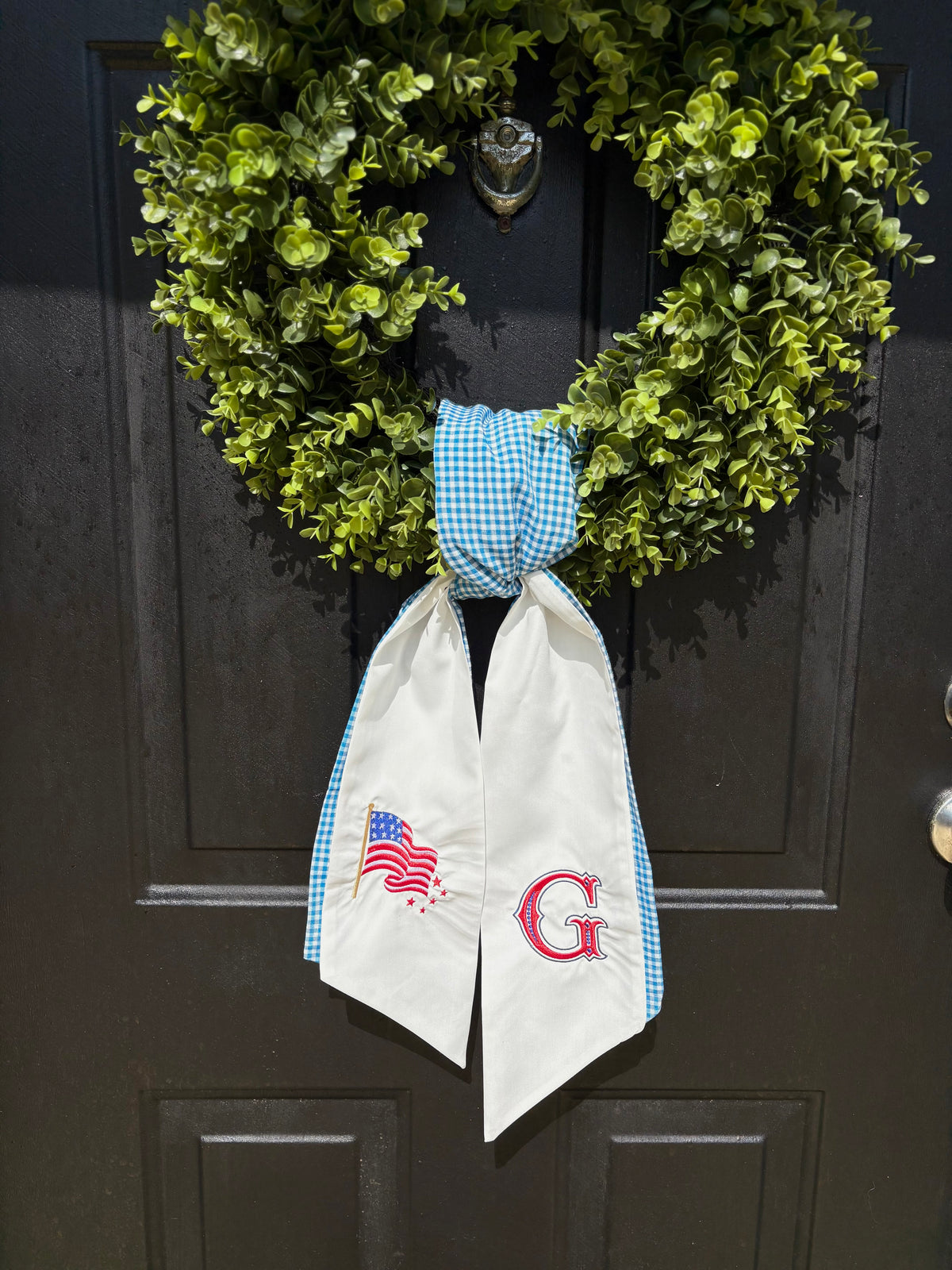American Flag Wreath Sash