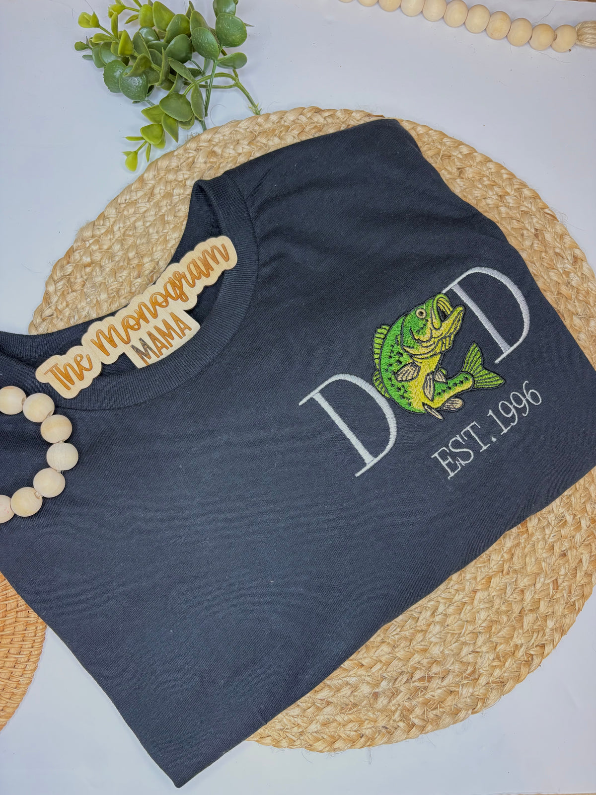 DAD Embroidered Fish T-shirt